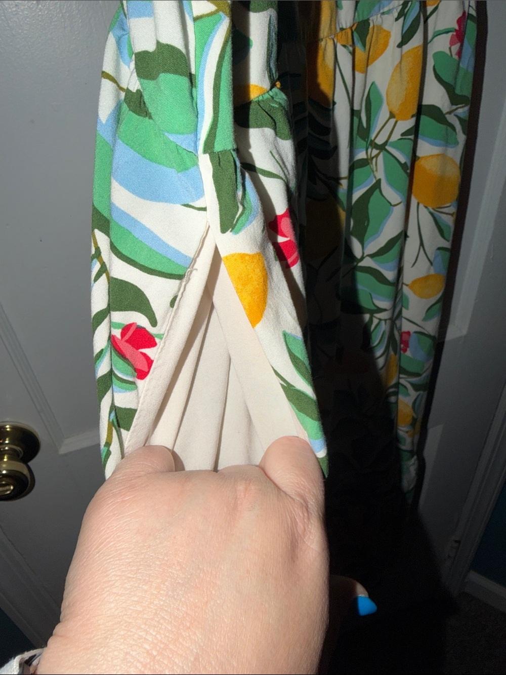 Ava & Viv Yellow Lemon Print Midi Dress - Picture 4 of 9